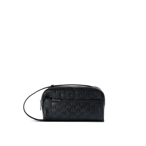 Embossed Easy-Access Clutch Bag