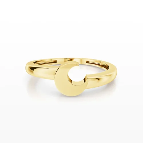 Crescent Signet Ring