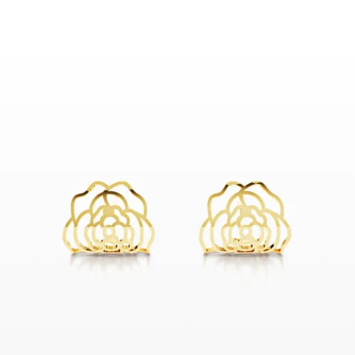 Mesh Flower Earring