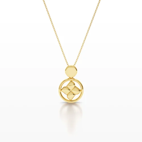 Four-Leaf Flower Knot Pendant