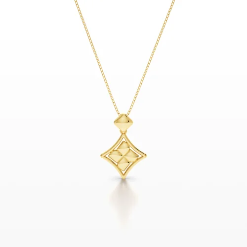 Diamond-Shaped Knot Pendant