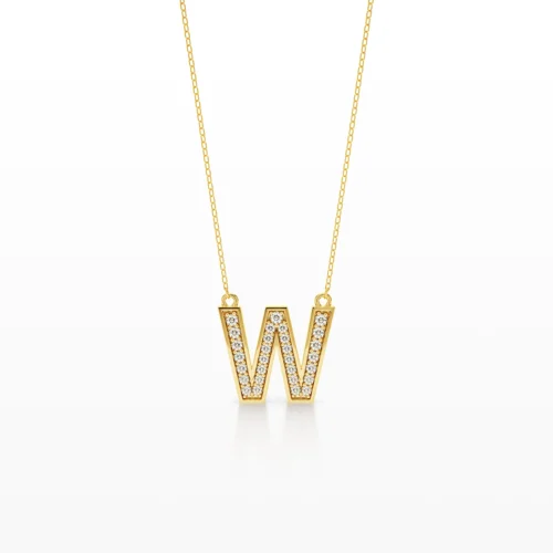 Letter W Pendant