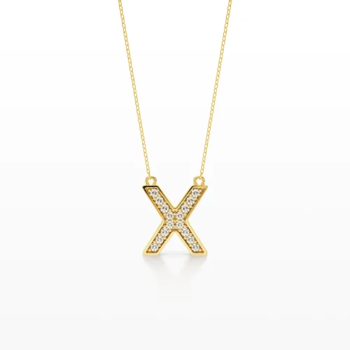 Letter X Pendant