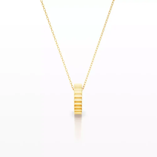 Facet Grooved Pendant