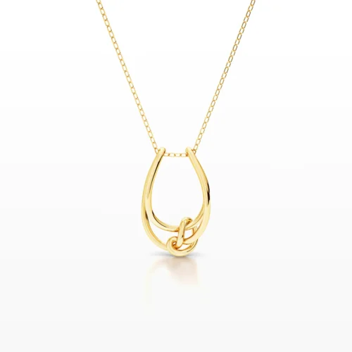 Asymmetric Linear Knot Pendant