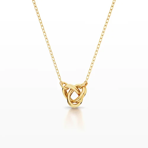 Double-Line Hanging Knot Pendant